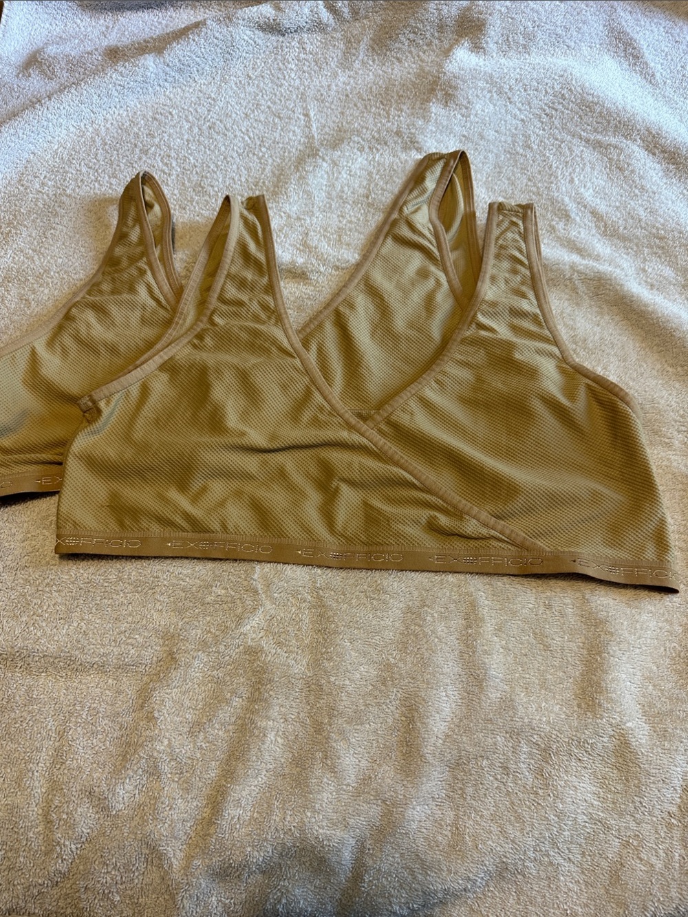NEW 2-Pack ExOfficio Bralettes XL Beige